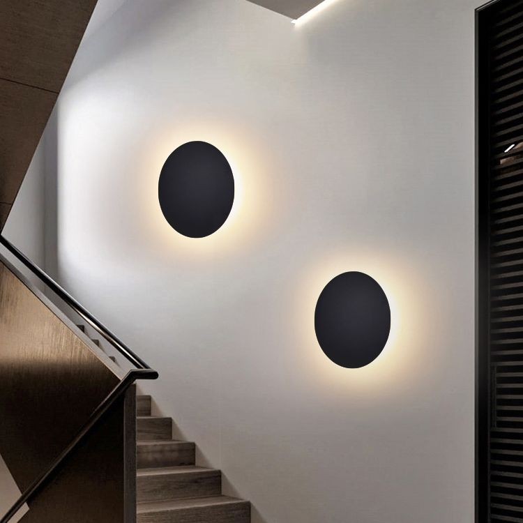 Luma Modern Round LED Wall Lamp – Warm White Energy-Efficient Light